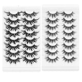 8 Pairs 3D Mink False Eyelashes Natural Wispy Fluffy Dramatic Volume Fake Lashes Extension Handmade Cruelty-free Eyelash