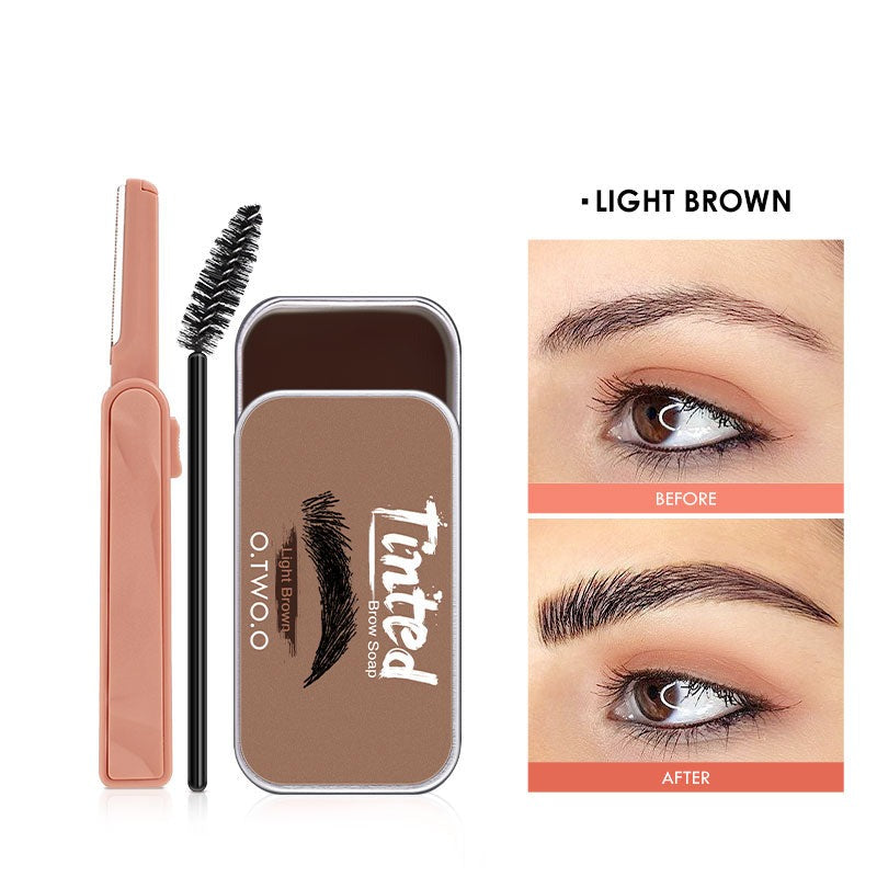 Eyebrow Gel Wax Brow Soap 4 Color Tint Eyebrow Enhancer Natural Makeup Soap Brow Sculpt Lift Make-up for Women