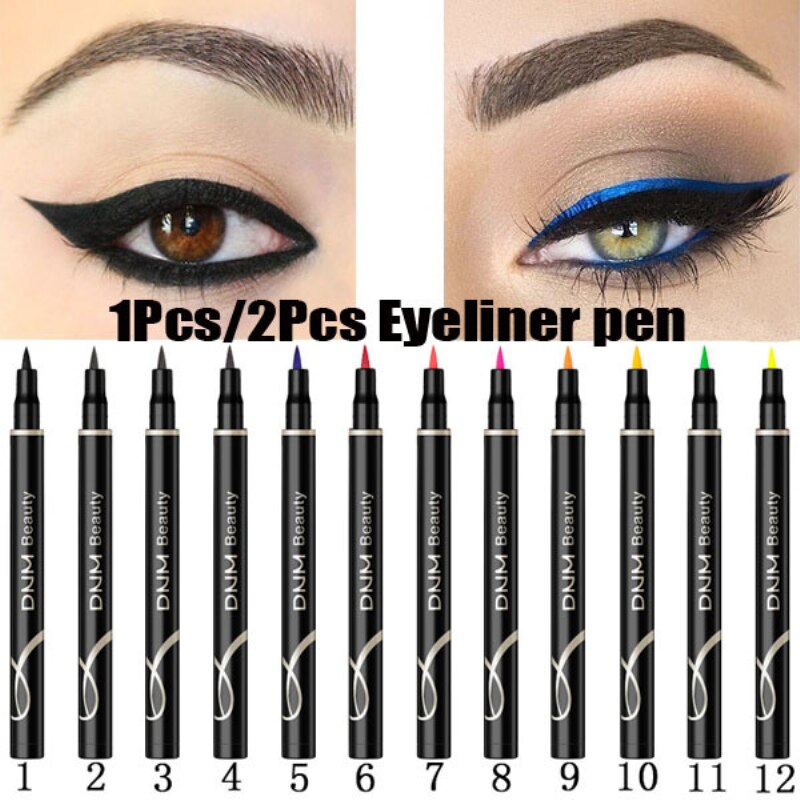 12Color Metallic Shiny Makeup Eyesliner Waterproof Shimmer Long-Lasting Easy To Wear Liquid Eyeliner  TSLM1