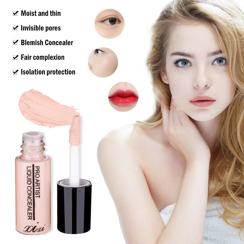 Oklulu Liquid Concealer High Covering Dark Blemish Makeup Face Foundation Moisturizing Long-wearing Concealer Stick TSLM1