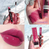 6pcs/set Makeup Lip Tint Mirror Lipstick Lasting Waterproof Lip Gloss Blusher  Korean Style Sexy Red Moisturizer Lip Cosmetics