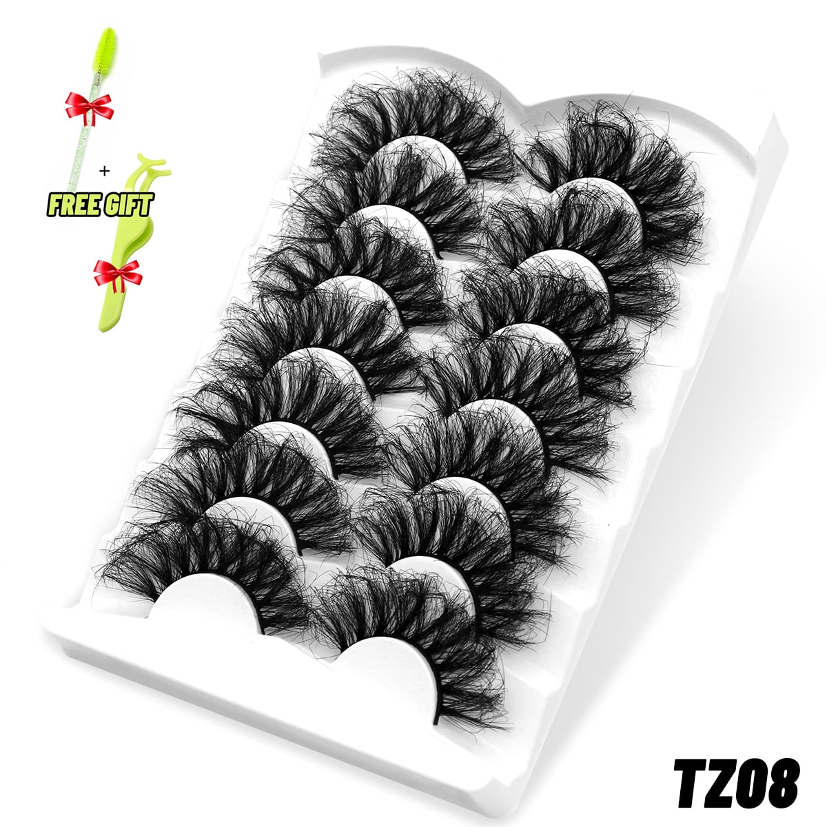 Lashes 5/7 Pairs Eyelashes Faux Mink Eyelashes Long Lasting Fluffy Mink Lashes Dramatic Volume lashes Extension Thick Long