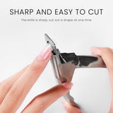 Oklulu Nail Clippers Nail Tips Manicure Word Clip Sharp U-Shaped Professional Repair False Nails Tools Prolonged Nail Scissors