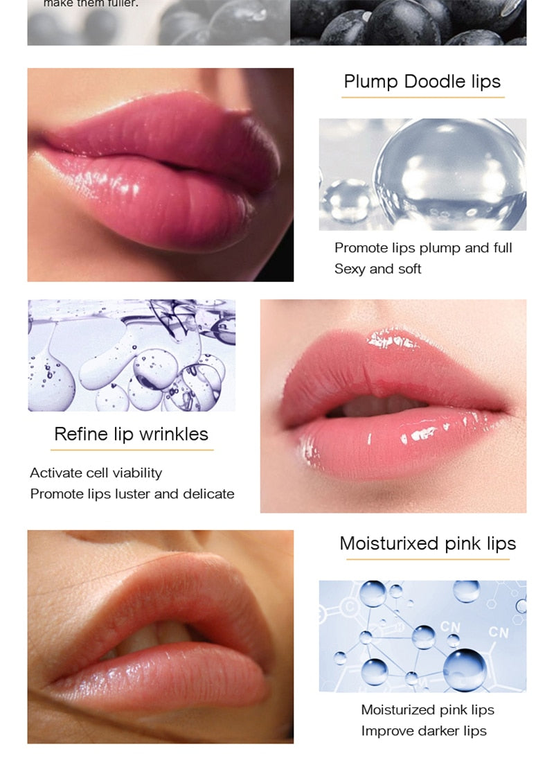 Instant Volumising Lip Plumper Winter Moisturizing Lips Repairing Mask Lip Care Oil Reduce Fine Lines Brighten Lip Plumper Gloss