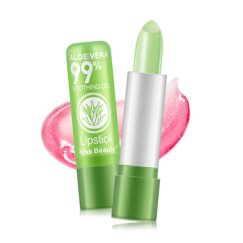 Kiss beauty Aloe Vera Color Changing Lipstick Moisturizing Long Lasting Nourish Makeup Lip TSLM1