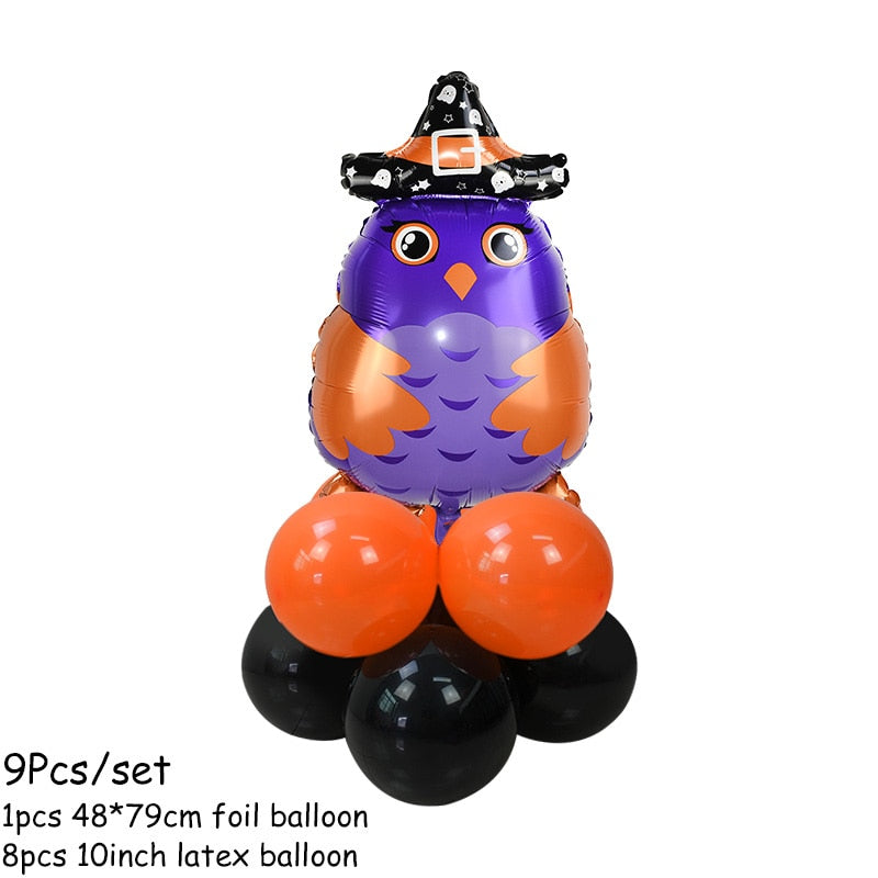 Halloween Pumpkin Ghost Balloons Decorations Spider Foil Balloons Inflatable Toys Bat Globos Halloween Party Supplies Kids Toys