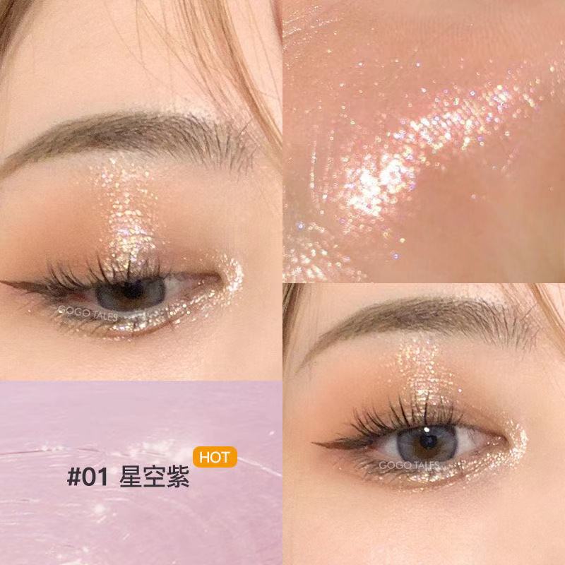 Glitter Diamond Eyeshadow Pencil Metallic Shimmer Highlighter Stick Pigmented Makeup Eyeshadow Stick Cosmetic Eye Liner Pencil