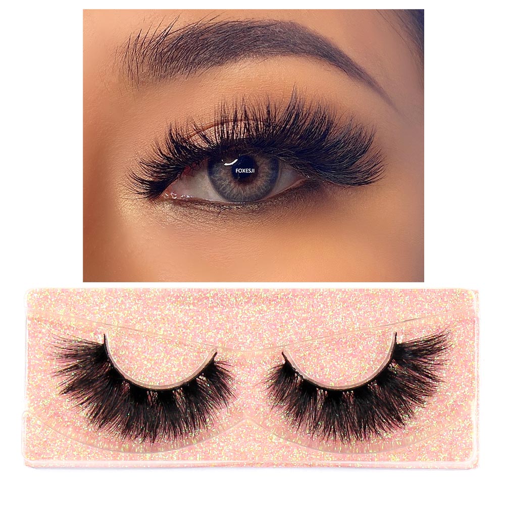 Mink Lashes Eyelashes Fluffy Natural Soft Cross False Eyelashes Eyelash Extension Volume 3D Mink Lashes Eyelashes Makeup