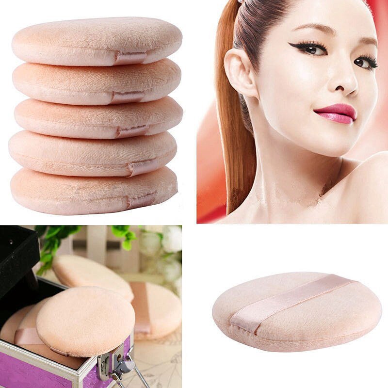 5/10pcs Cosmetic Puff Soft Professional Round Shape Facial Powder Face Foundation Air Cushion Portable Makeup Puff Beauty Tools