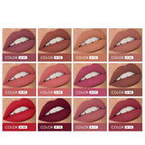 12 Colors Lips Makeup Lipstick  Lip Gloss Long Lasting Moisture Cosmetic Lipstick Red Lip Matte Lipstick Waterproof