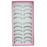 10 Pairs Pro Makeup Different Style Lower Under Bottom Eye Lashes Extension False Eyelashes Tools