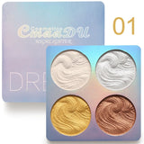 Chameleon Highlighter Palette Makeup Powder Iluminador Maquiagem Shimmer Shining Face Brighten Highlighter