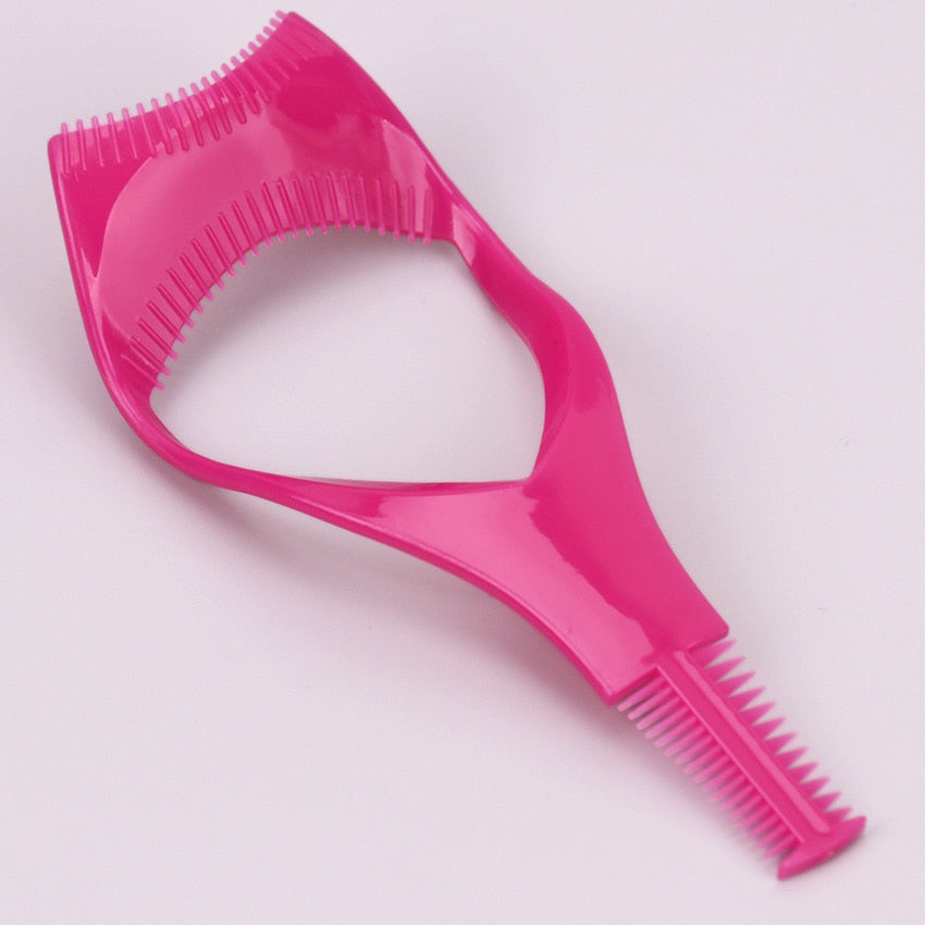 Eyelash Tools 3 in 1 Makeup Mascara Shield Guide Guard Curler Eyelash Curling Comb Lashes Cosmetics Curve Applicator Comb