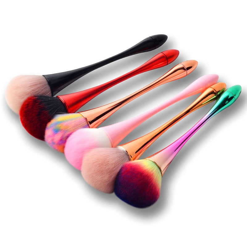 1Pcs Colorful Mullti-function Makeup Powder Foundation Eyeshadow Brushes Beauty Tool Professional Soft Nail Dust Cleaning Brush