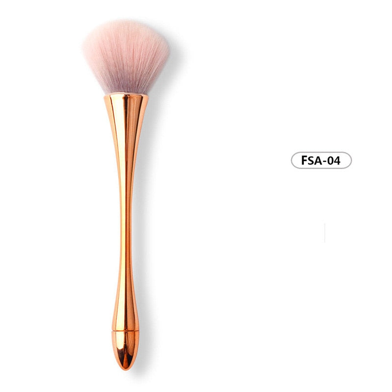 1Pcs Colorful Mullti-function Makeup Powder Foundation Eyeshadow Brushes Beauty Tool Professional Soft Nail Dust Cleaning Brush