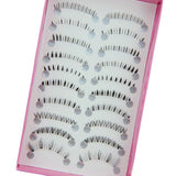 10 Pairs Pro Makeup Different Style Lower Under Bottom Eye Lashes Extension False Eyelashes Tools