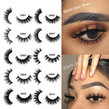 Makeup Eyelashes 3D Mink Lashes Thick HandMade Fluffy Lashes Cruelty Free Volume Wispy Soft Lash Reusable False Eyelash