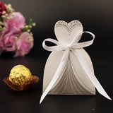 10pcs/lots Bride And Groom Dresses Wedding Candy Box Gifts Bags Favor Boxes Wedding Bonbonniere DIY Event Party Favor Decoration