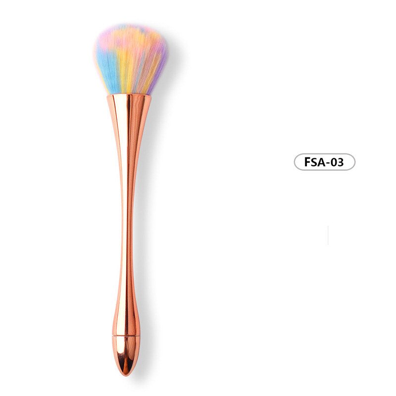 1Pcs Colorful Mullti-function Makeup Powder Foundation Eyeshadow Brushes Beauty Tool Professional Soft Nail Dust Cleaning Brush