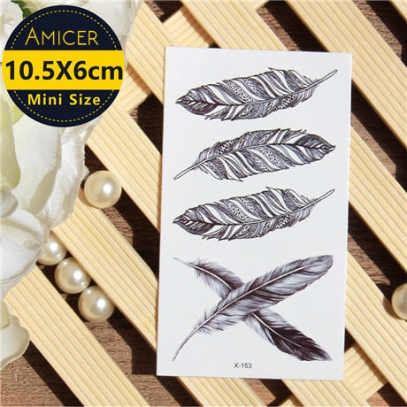 3D Waterproof Temporary Tattoo Stickers  Dream Catcher Diamond Feather Flash Tattoo Body Art For Women Transferable Fake Tattoos