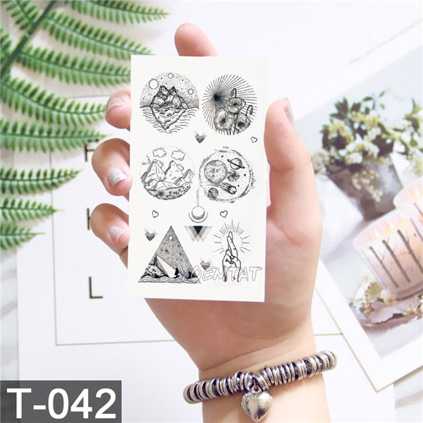 3D Waterproof Temporary Tattoo Stickers  Dream Catcher Diamond Feather Flash Tattoo Body Art For Women Transferable Fake Tattoos