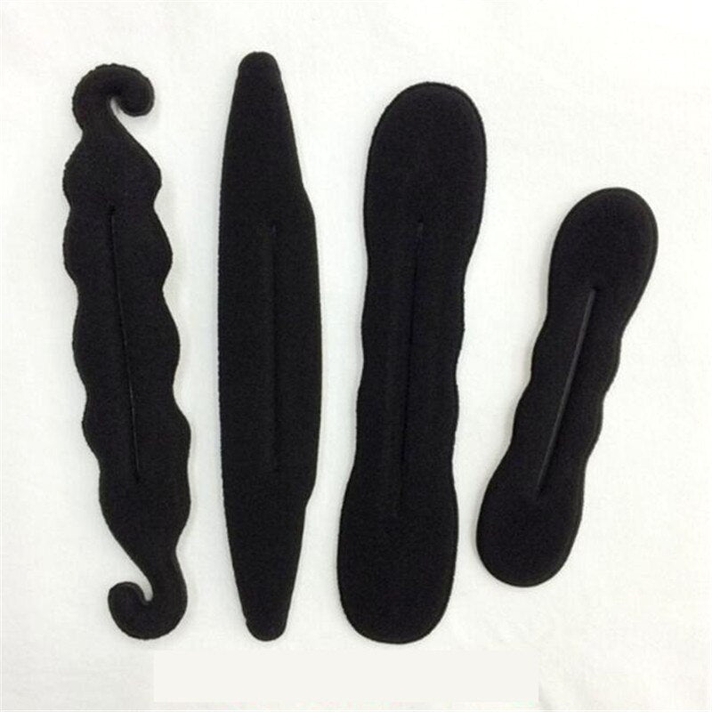 4pcs/set magic foam sponge Clip Bun curler hairstyle twist maker tool Dount Twist Hair Accessories Styling Fashion