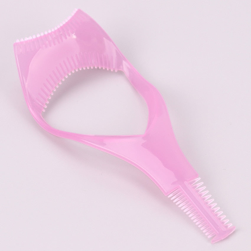 Eyelash Tools 3 in 1 Makeup Mascara Shield Guide Guard Curler Eyelash Curling Comb Lashes Cosmetics Curve Applicator Comb