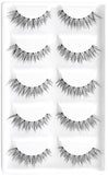 Oklulu 5 Pairs False Eyelashes, Fake EyeLashes Extension Handmade Natural Soft Invisible Band,Long Thick Reusable Makeup