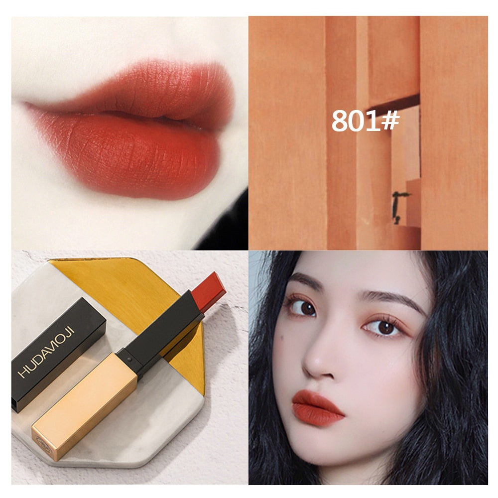 6 Color Waterproof Long Lasting Sexy Red Lipstick Matte Lipstick Lip Care Easy To Paint Without Bleaching Lip Balm