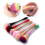 1Pcs Colorful Mullti-function Makeup Powder Foundation Eyeshadow Brushes Beauty Tool Professional Soft Nail Dust Cleaning Brush