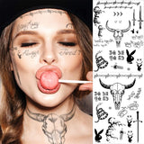 halloween stickers face temporary tattoo sticker for man neck boys tattoo & body art sword tattoo black face tattoo sticker sexy