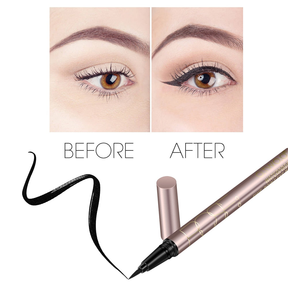 Black Liquid Eyeliner Eye Make Up Super Waterproof Long Lasting Eye Liner Easy to Wear Eyes Makeup Cosmetics Tools