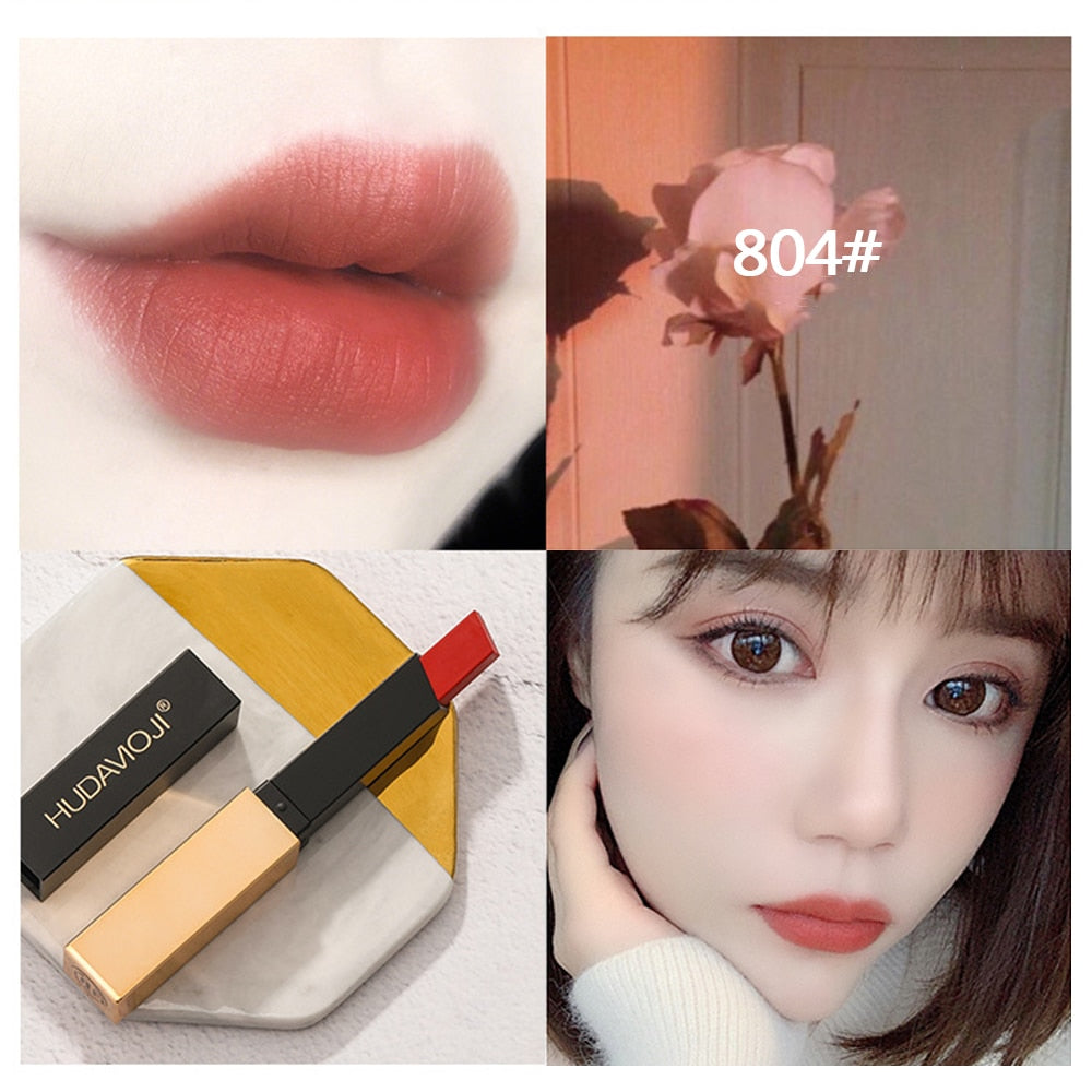 6 Color Waterproof Long Lasting Sexy Red Lipstick Matte Lipstick Lip Care Easy To Paint Without Bleaching Lip Balm