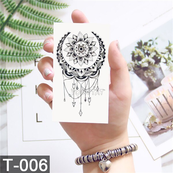 3D Waterproof Temporary Tattoo Stickers  Dream Catcher Diamond Feather Flash Tattoo Body Art For Women Transferable Fake Tattoos