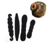 4pcs/set magic foam sponge Clip Bun curler hairstyle twist maker tool Dount Twist Hair Accessories Styling Fashion