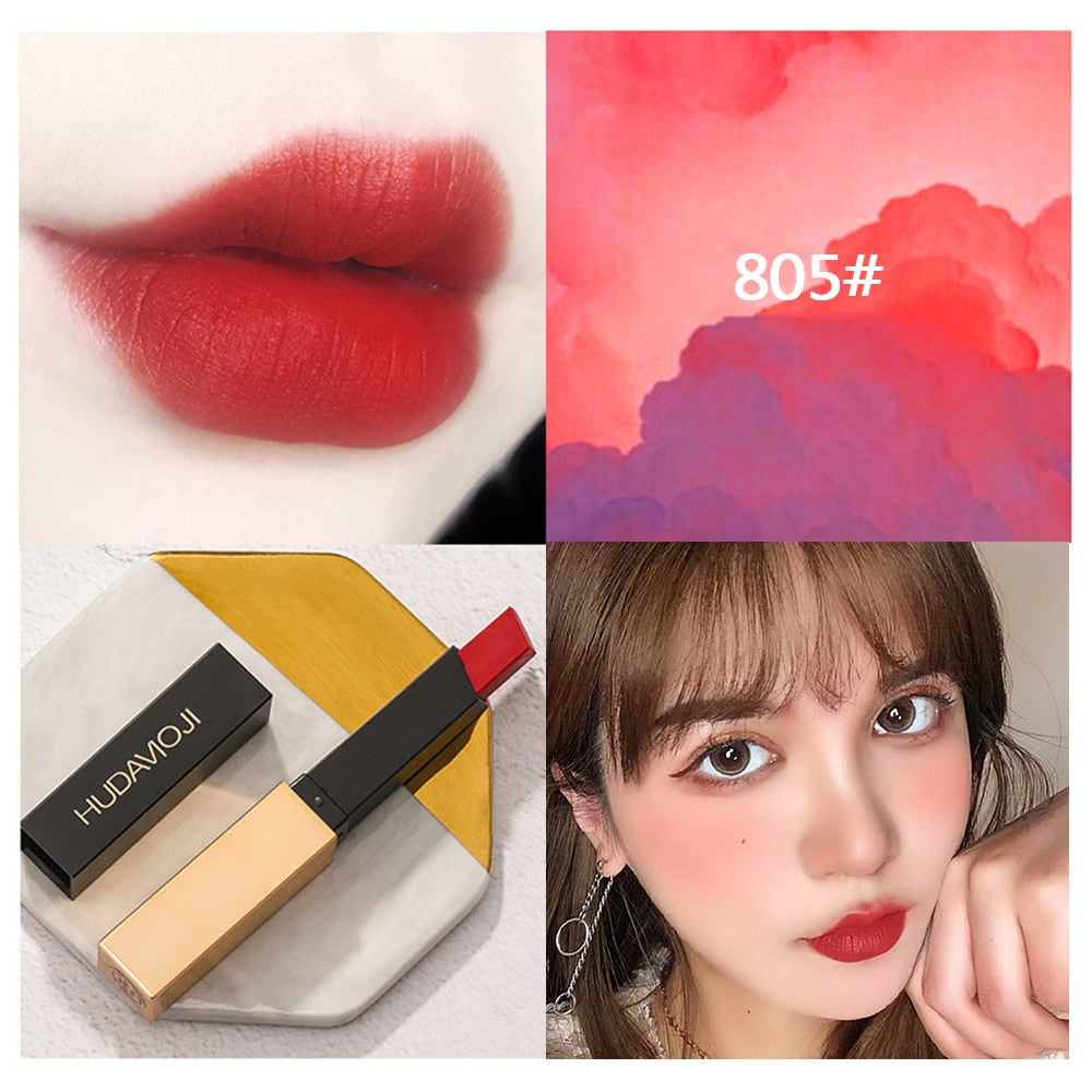 6 Color Waterproof Long Lasting Sexy Red Lipstick Matte Lipstick Lip Care Easy To Paint Without Bleaching Lip Balm