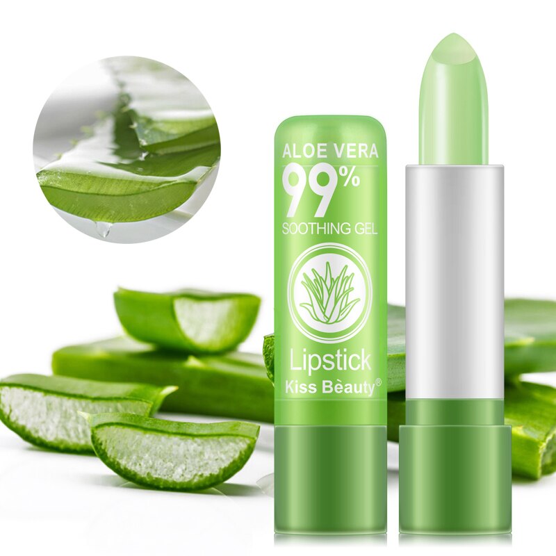 Kiss beauty Aloe Vera Color Changing Lipstick Moisturizing Long Lasting Nourish Makeup Lip TSLM1