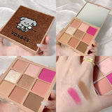 New 9 Colors Nude Shimmer Matte Eyeshadow Pallete Glitter Eyeshadow Long Lasting Waterproof Eye Pigments Shine Eyeshadow Makeup