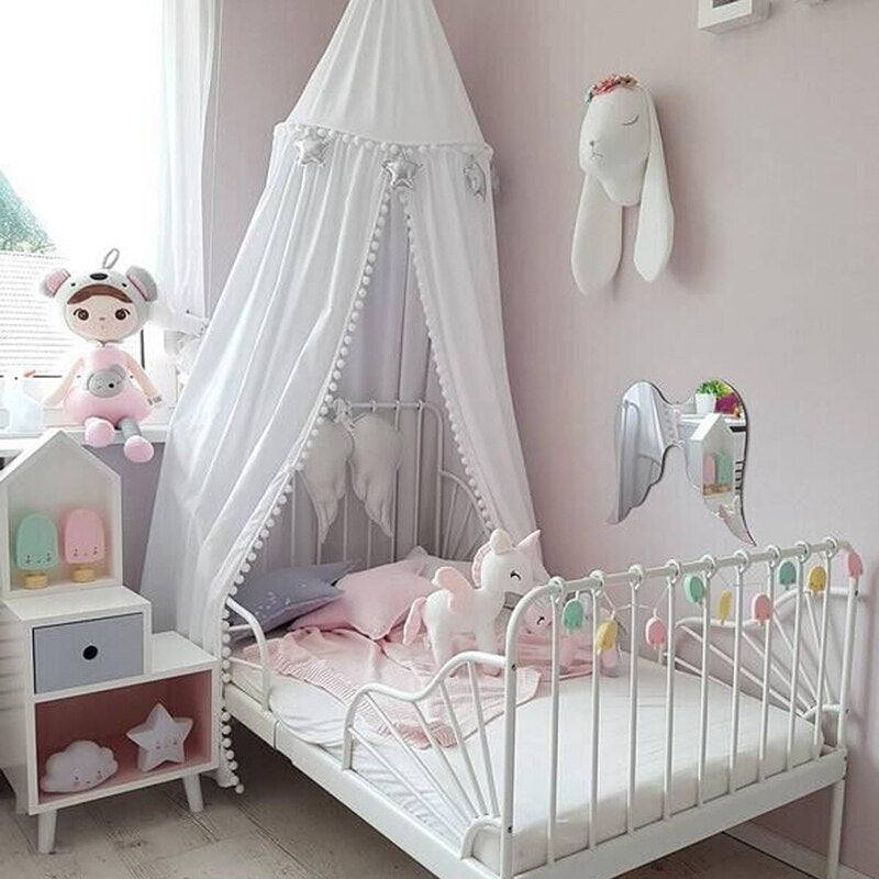 New Children&#39;s Mosquito Net Dome Bed Decoration Canopy Children Play Tent Hanging House Decoration Crib Bedroom Mosquito Net