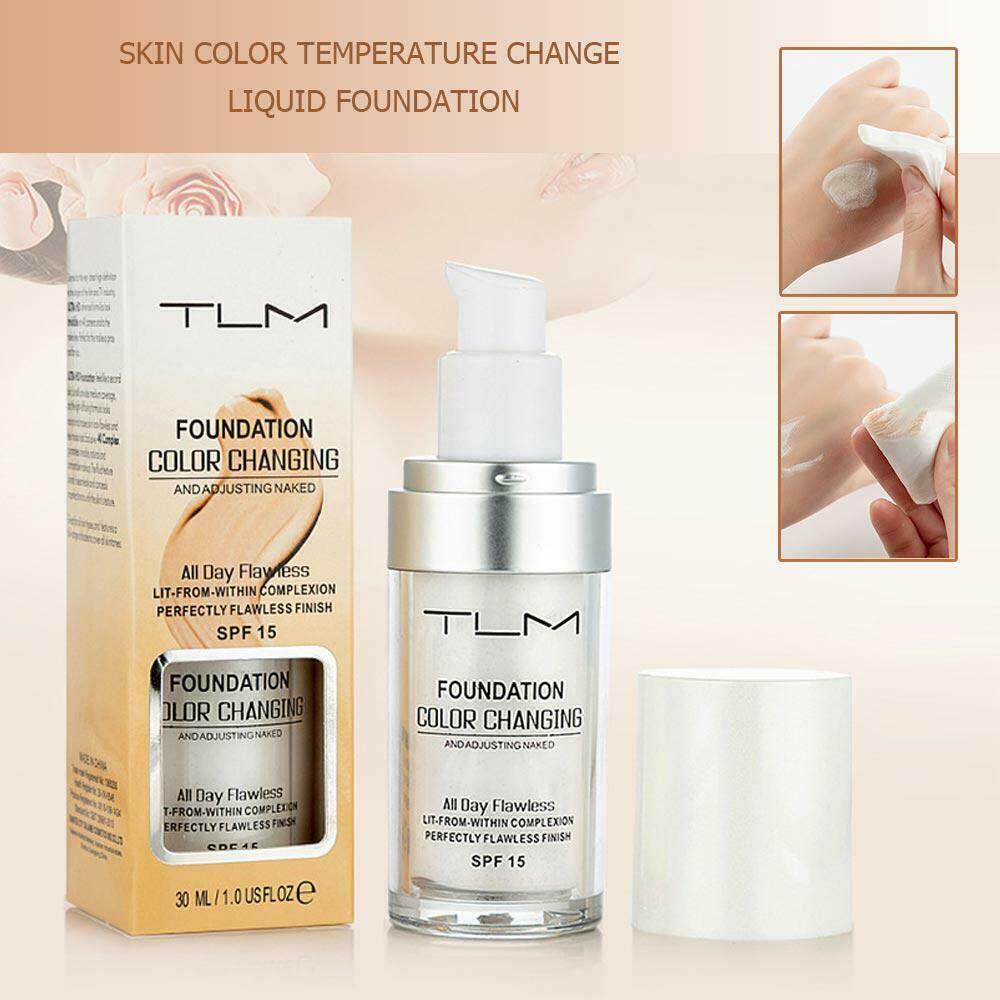 TLM 30ml Liquid Foundation magic Color Changing Face Concealer Cream Base Makeup Waterproof Full Coverage Foundation Cosmetics