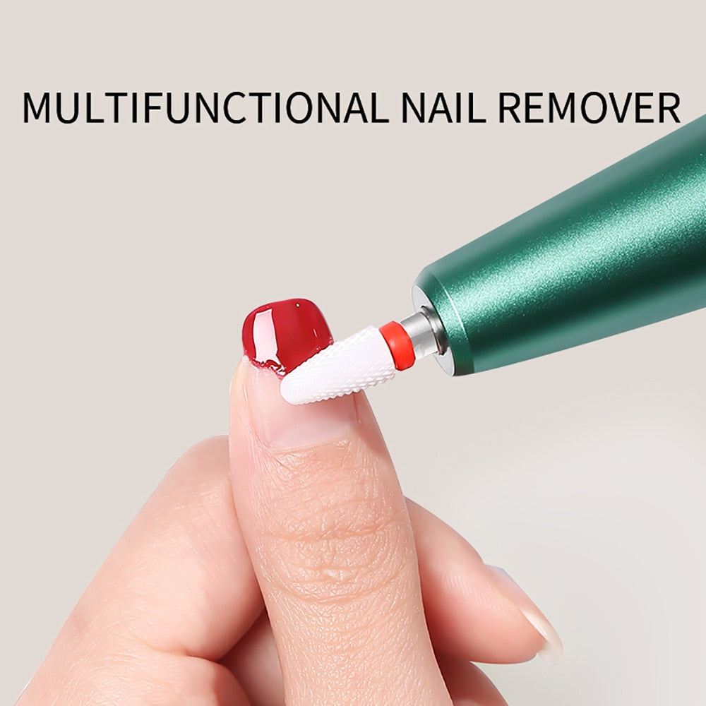 USB Electric Nail Drill Machine Kit Professional Nail Gel Remove Machine Nail Art Tools Kit Pen Pedicure Nail File Sanding Bands