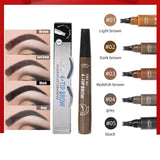 Tint my 4-tip Liquid Eyebrow Pencil Waterproof Apply Well Tattoo Makeup For Women Eyes Cosmetics Natural Wild Brown Eyebrow Gel