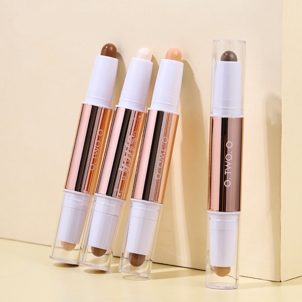 Contour Stick Double Head Contour Pen Waterproof Matte Finish Highlighters Shadow Contouring Pencil Cosmetics For Face