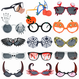 1Pc Halloween Glasses Horns Clown Spider Pumpkin Glasses Christmas Party Photo Prop Decoration Hoilday Funny Sunglasses Supplies