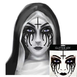 HFG16  1Pc Pumpkin Makeup Inspired Face Jewel Sticker Body Paint Decor for Halloween Present Holiday Gift