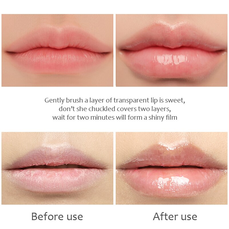 5ml Moisturizing Lips Plumper Instant Volume Transparent Lip Oil Repairing Dead Skin Reduce Lips Fine Line Nourishing Lip Makeup