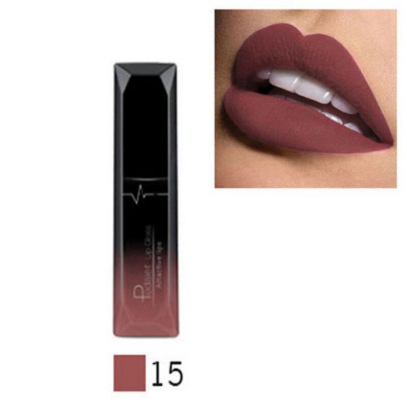 Matte Velvet Lip Gloss Lipstick Glossy Nude Sexy Red Lip Tint 21 Colors Waterproof Long Lasting Women Fashion Lips Makeup 1PCS