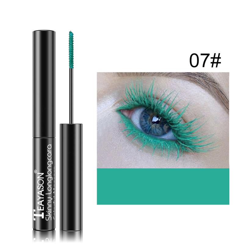 14 Colors Mascara Grape Purple Milk Tea Brown Diamond Mascara Waterproof Quick Dry Curling Thick Eye Makeup Tools TSLM2