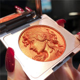 NewDouble-layer Highlighter Shadow Facial Makeup Face Bronzer High Gloss Shimmer Powder Makeup Cosmetic High-gloss Powder