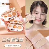 Face Makeup Concealer Cream Waterproof Contouring Bronzer Full Cover Base Makeup Foundation Long Lasting Natural Facial Cometic